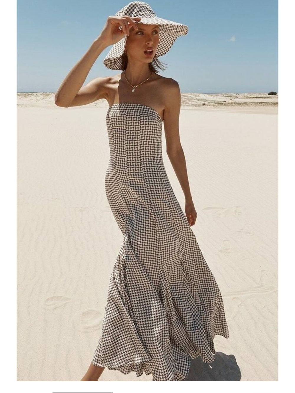 Dissh Strapless Midi Dress (0)